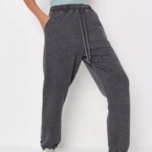 Missguided Petite White Washed 90s Jogger
